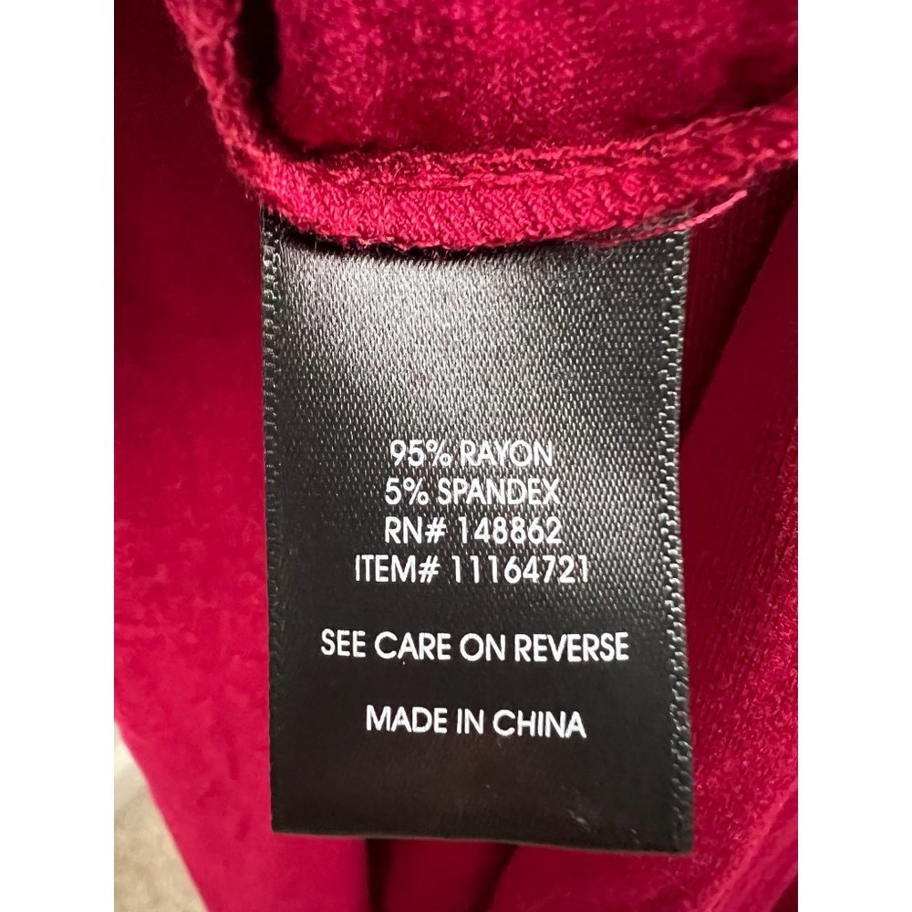 Torrid Red Jersey Cold Shoulder Stretch Dress 2X - Picture 7 of 7